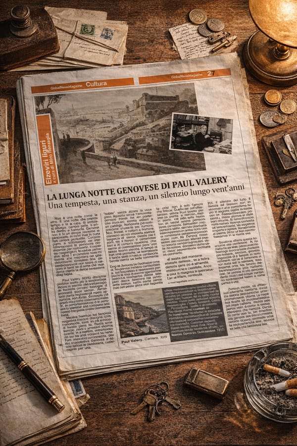 LA LUNGA NOTTE GENOVESE DI PAUL VALERY. Una tempesta, una stanza, un silenzio lungo vent'anni